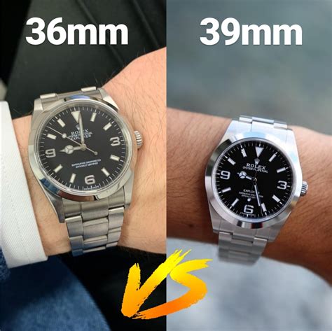 rolex explorer 36mm vs 39mm|rolex explorer review 2021.